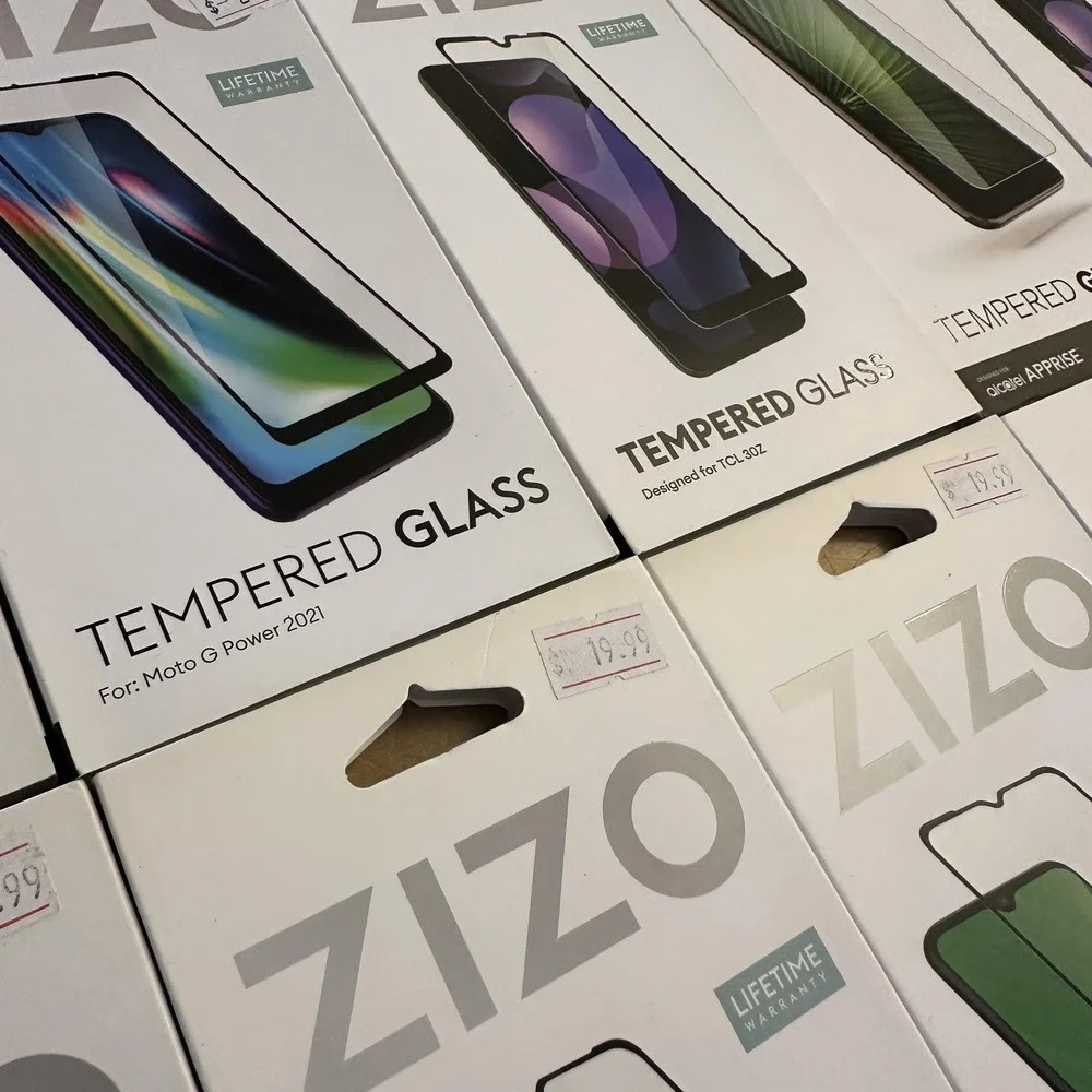 Zizo Tempered Glass Screen Protector Lot Clear IPhone 13 Moto G Cricket Ovation2
